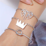 Multiple Styles Beads Bracelet Set For Women Bohemian Marble Stone Handmade Tassel Rope Chain Bracelets Party Jewelry
