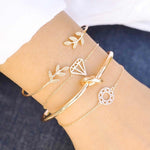 Multiple Styles Beads Bracelet Set For Women Bohemian Marble Stone Handmade Tassel Rope Chain Bracelets Party Jewelry