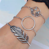 Multiple Styles Beads Bracelet Set For Women Bohemian Marble Stone Handmade Tassel Rope Chain Bracelets Party Jewelry