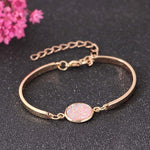 Bracelet Exquisite Fashion Nature Stone Big Druzy Stone Adjustable Golden 1PC Silver Handmade Paillette Valentines Gift